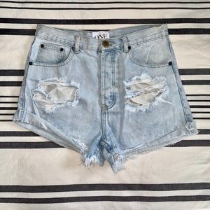 One Teaspoon Outlaws Denim Shorts